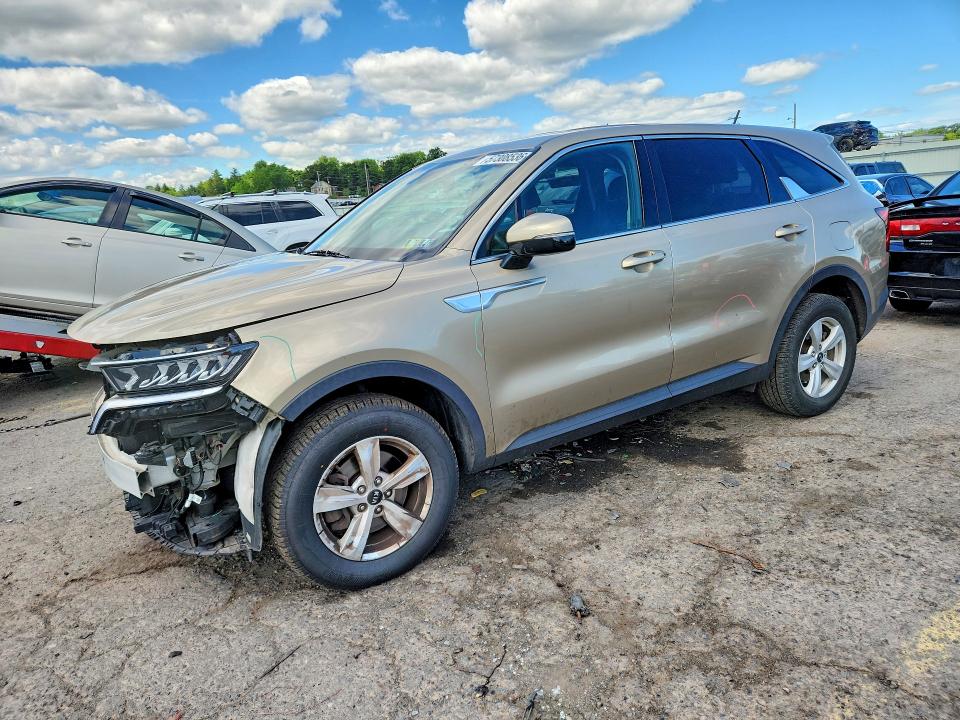 2021 Kia Sorento VIN 5XYRGDLC0MG026940 COPART salvage auction — FRONT END, Pa - Certificate Of Salvage, sold $5,300 on 2026-07-14 (photo 1)