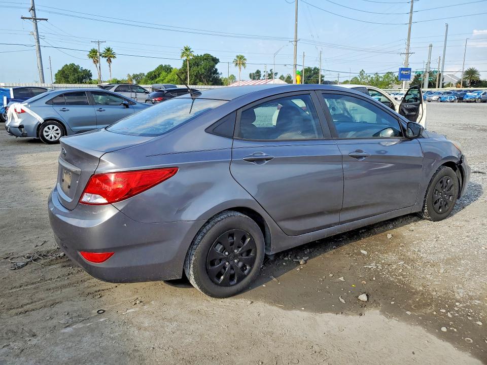 2016 Hyundai Accent VIN KMHCT4AE9GU106029 COPART salvage auction — FRONT END, Fl - Cert Of Title Slvg Rebuildable, sold $550 on 2026-07-28 (photo 3)