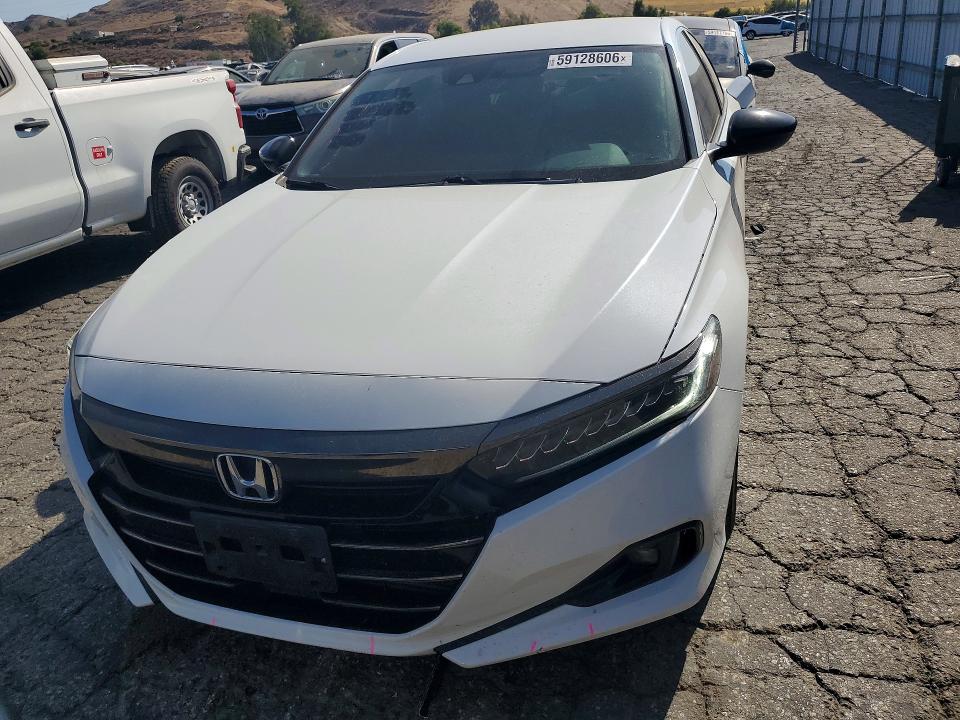 2021 Honda Accord VIN 1HGCV1F32MA078366 COPART salvage auction — REAR END, Ca - Salvage Certificate, sold $7,100 on 2026-07-09 (photo 5)