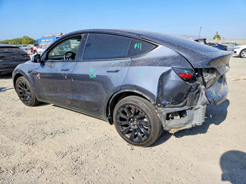 2023 Tesla Model y VIN 7SAYGDEE5PA027538 COPART salvage auction — REAR END, Ca - Salvage Certificate, sold $8,200 on 2026-07-02 (photo 2)