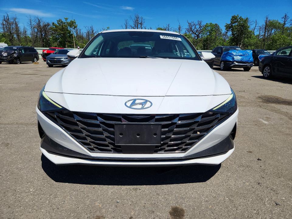 2023 Hyundai Elantra VIN KMHLN4AJ1PU075155 COPART salvage auction — REAR END, Ny - Mv-907A Salvage Certificate, sold $7,200 on 2026-07-06 (photo 5)
