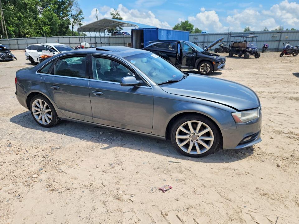 2013 Audi VIN WAUEFAFL4DA048402 COPART salvage auction — SIDE, Fl - Cert Of Title Slvg Rebuildable, sold $925 on 2026-07-31 (photo 4)