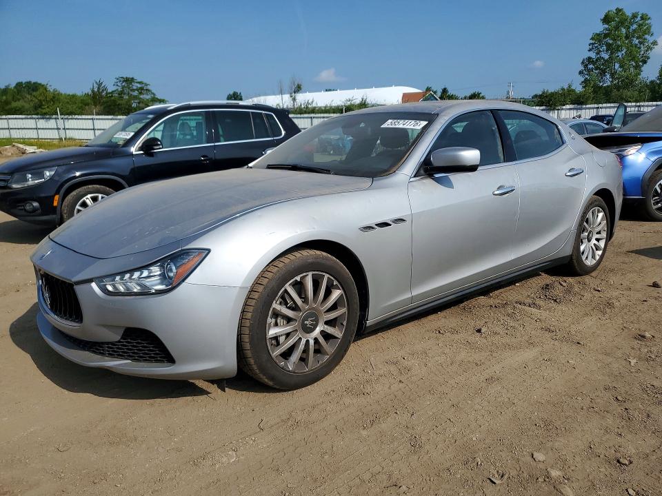 2014 Maserati Ghibli VIN ZAM57XSA2E1113283 COPART salvage auction — HAIL, Oh - Cert Of Title-Salvage, sold $4,400 on 2026-07-06 (photo 1)