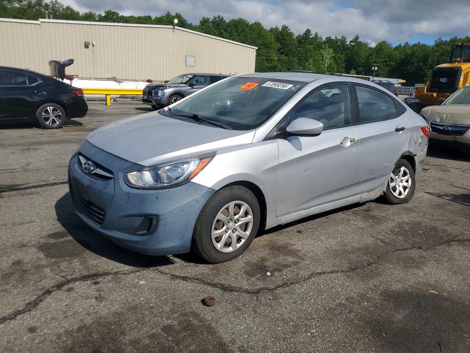 2012 Hyundai Accent VIN KMHCT4AE3CU083440 COPART salvage auction — REAR END, Ri - Salvage Certificate Of Title, sold $125 on 2026-07-28 (photo 1)