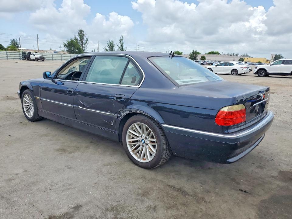 2001 BMW 7er VIN WBAGH83471DP25350 COPART salvage auction — SIDE, Fl - Certificate Of Title, sold $1,800 on 2026-07-13 (photo 2)