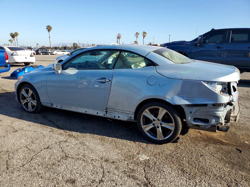2012 Lexus Is VIN JTHFF2C22C2521780 COPART salvage auction — REAR END, Ca - Salvage Certificate, sold $775 on 2026-07-02 (photo 2)
