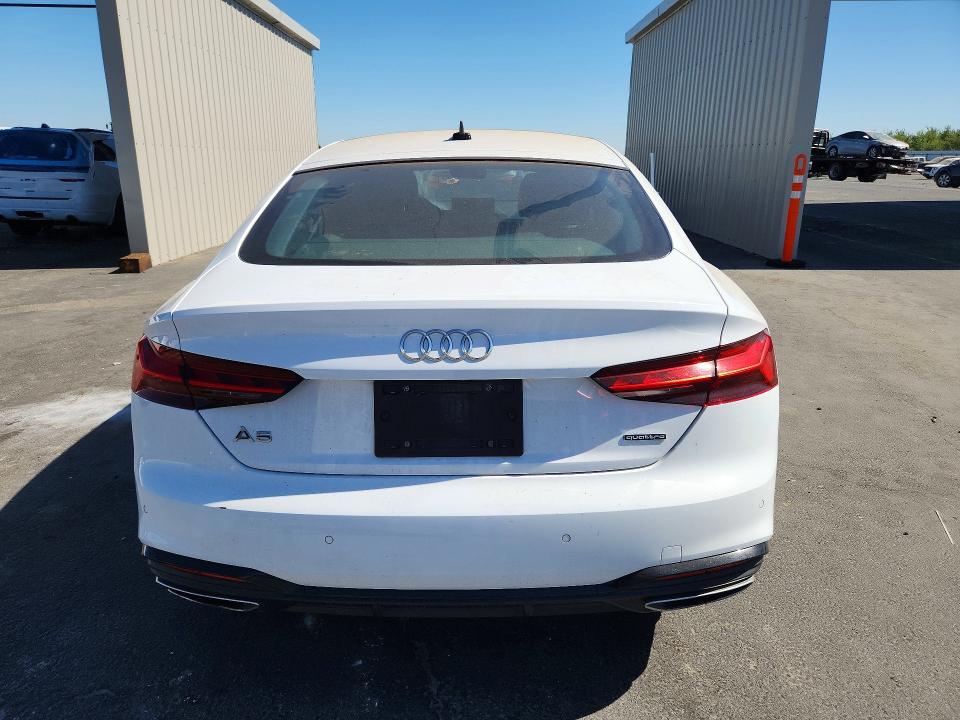 2025 Audi A5 VIN WAUDACF56SA005667 COPART salvage auction — FRONT END, Az - Dis/Dlr/Exp Only Clean Title, sold $16,800 on 2026-08-24 (photo 6)