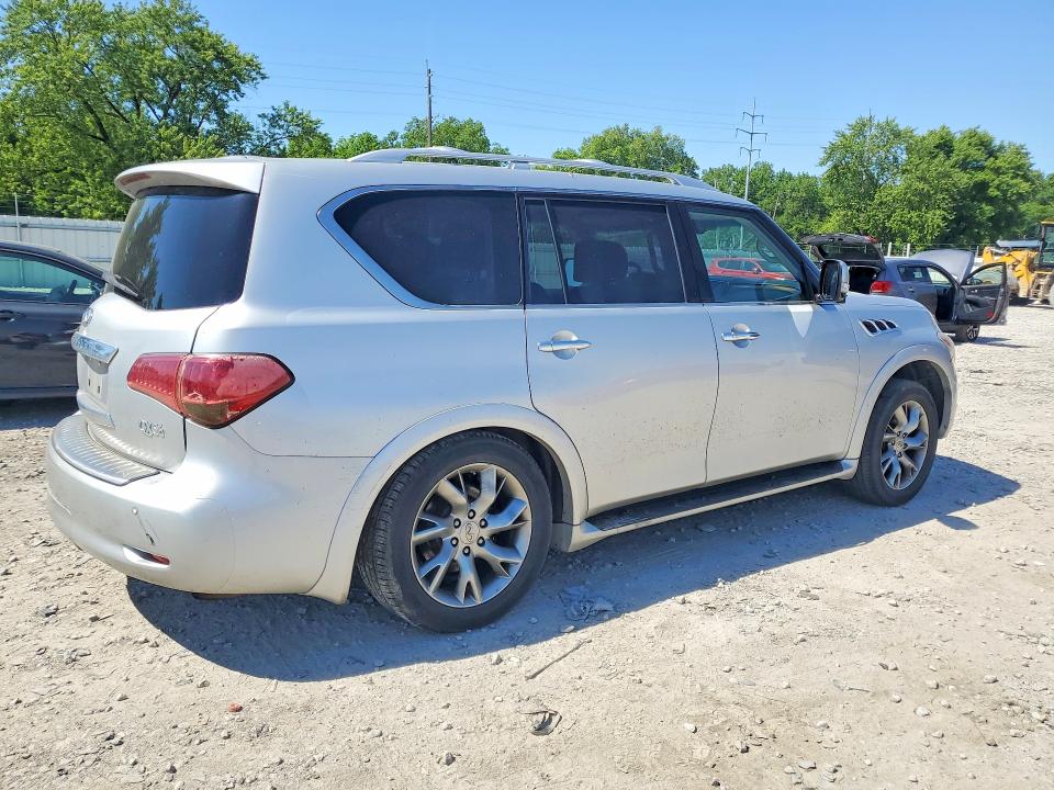 2012 Infiniti Qx56 VIN JN8AZ2NCXC9315563 COPART salvage auction — FRONT END, Oh - Certificate Of Title, sold $1,300 on 2026-07-10 (photo 3)