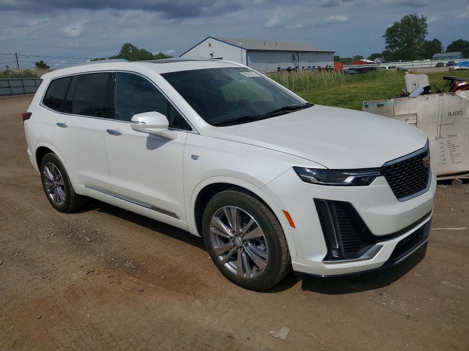 2025 Cadillac Xt6 VIN 1GYKPCRS8SZ122849 COPART salvage auction — HAIL, Oh - Cert Of Title-Salvage, sold $15,400 on 2026-07-13 (photo 4)