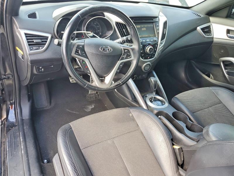 2016 Hyundai Veloster VIN KMHTC6AD5GU257968 COPART salvage auction — FRONT END, FL - CERT OF TITLE SLVG REBUILDABLE, sold $950 on 2026-07-31 (photo 8)