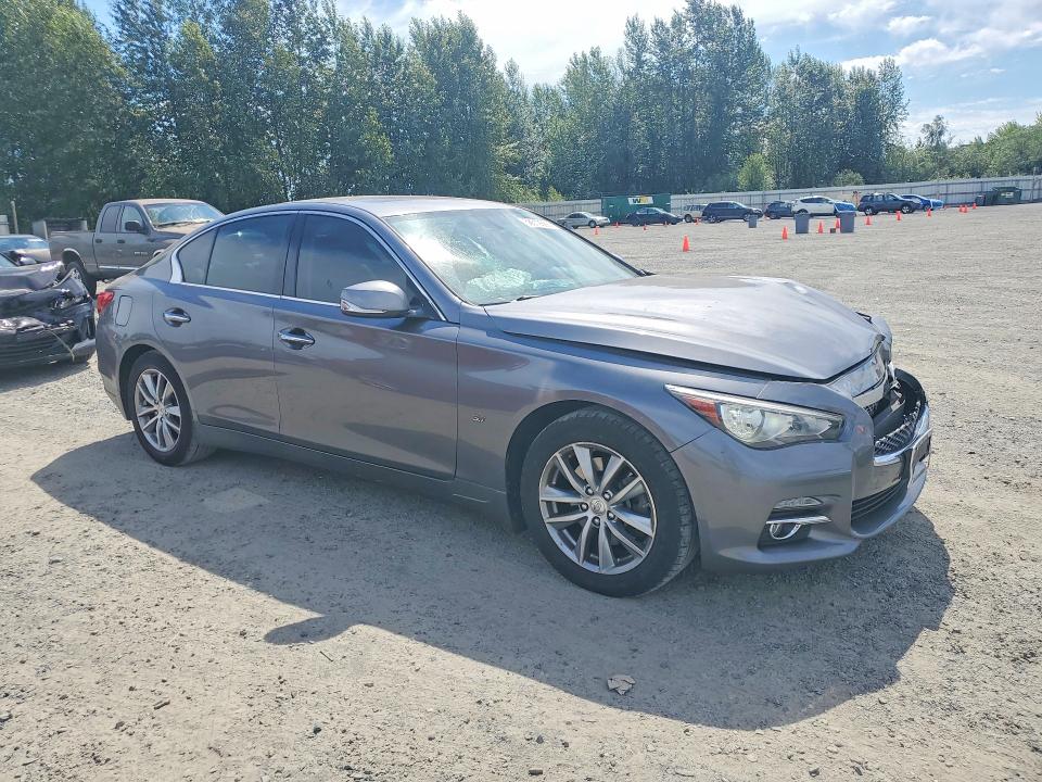 2015 Infiniti Q50 VIN JN1BV7AR1FM394175 COPART salvage auction — FRONT END, Wa - Bill Of Sale, sold $1,050 on 2026-07-27 (photo 4)