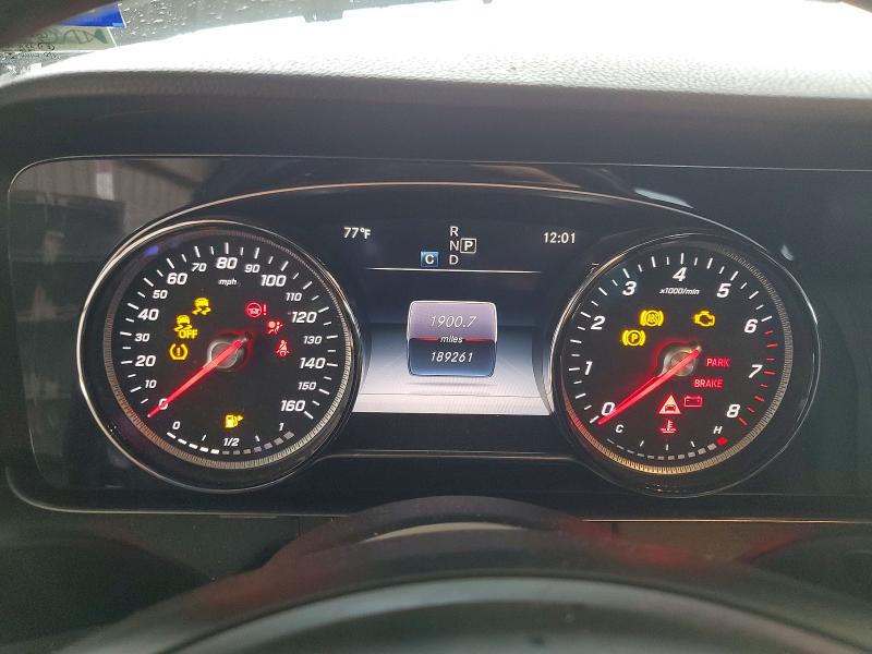 2018 Mercedes-benz E-klasse VIN WDDZF4KBXJA379179 COPART salvage auction — WATER/FLOOD, Tx - Salvage Title-Flood Damage, sold $4,100 on 2026-08-18 (photo 9)