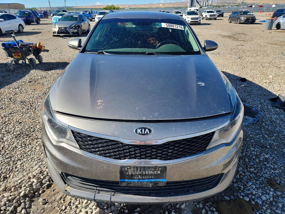 2016 Kia Optima VIN 5XXGT4L37GG078724 COPART salvage auction — REAR END, Ut - Salvage Certificate, sold $1,350 on 2026-07-31 (photo 5)