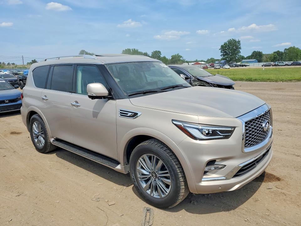 2023 Infiniti Qx80 VIN JN8AZ2AE7P9303173 COPART salvage auction — HAIL, Oh - Cert Of Title-Salvage, sold $25,250 on 2026-07-02 (photo 4)