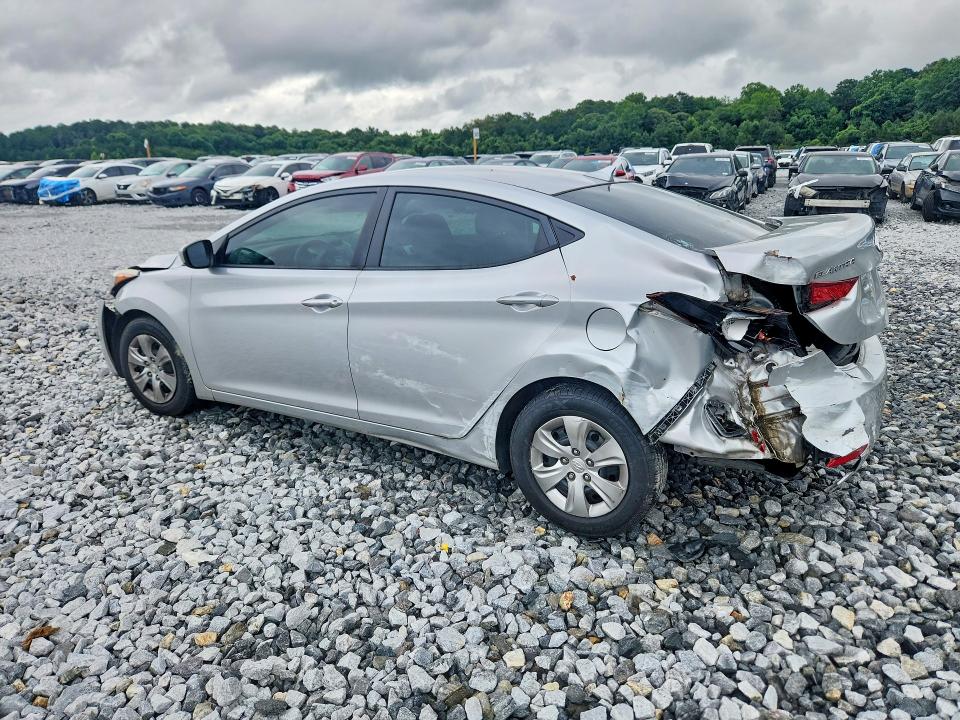 2016 Hyundai Elantra VIN KMHDH4AE1GU483685 COPART salvage auction — REAR END, Ga - Cert Of Title-Salvage, sold $275 on 2026-07-21 (photo 2)