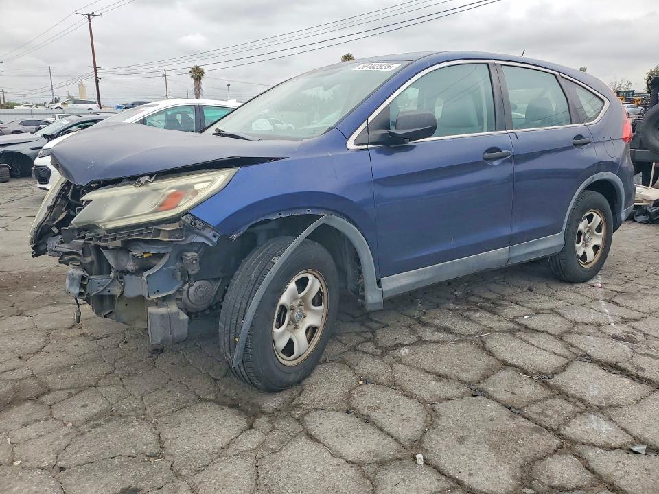 2015 Honda Cr-v VIN 3CZRM3H34FG713526 COPART salvage auction — FRONT END, Ca - Salvage Certificate, sold $2,550 on 2026-07-30 (photo 1)