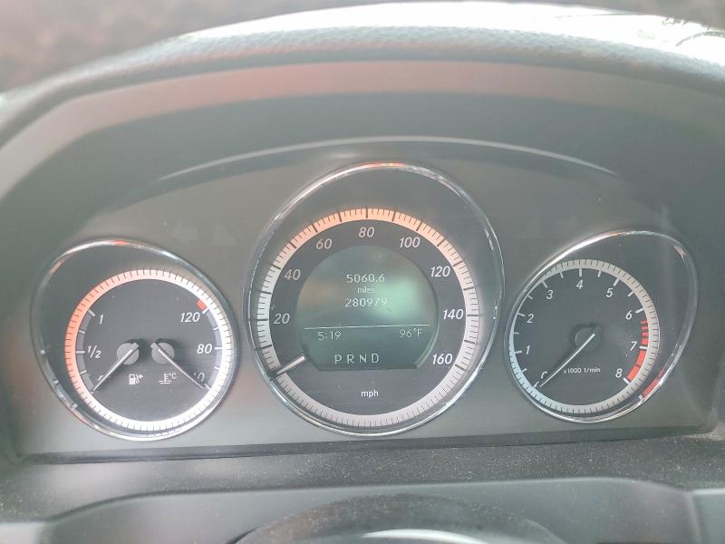 2010 Mercedes-benz C class VIN WDDGF8BB6AR092342 COPART salvage auction — UNDERCARRIAGE, FL - CERT OF TITLE SLVG REBUILDABLE, sold $350 on 2026-07-20 (photo 9)