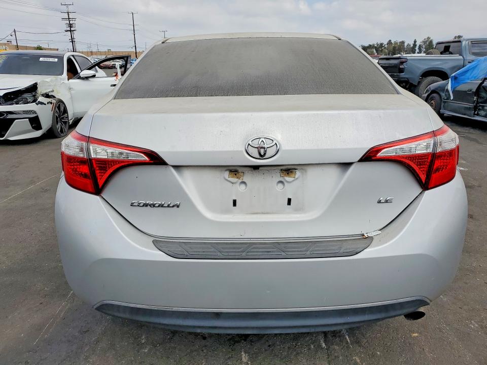 2016 Toyota Corolla VIN 5YFBURHE5GP518607 COPART salvage auction — VANDALISM, Ca - Salvage Certificate, sold $350 on 2026-07-20 (photo 6)