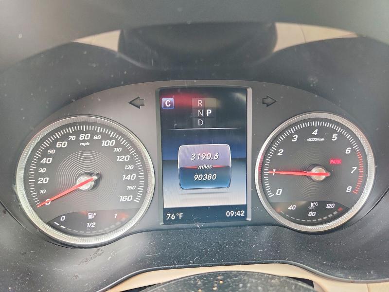 2016 Mercedes-benz Glc class VIN WDC0G4KB3GF070322 COPART salvage auction — FRONT END, VA - CERT OF TITLE - SALVAGE, sold $400 on 2026-07-29 (photo 9)