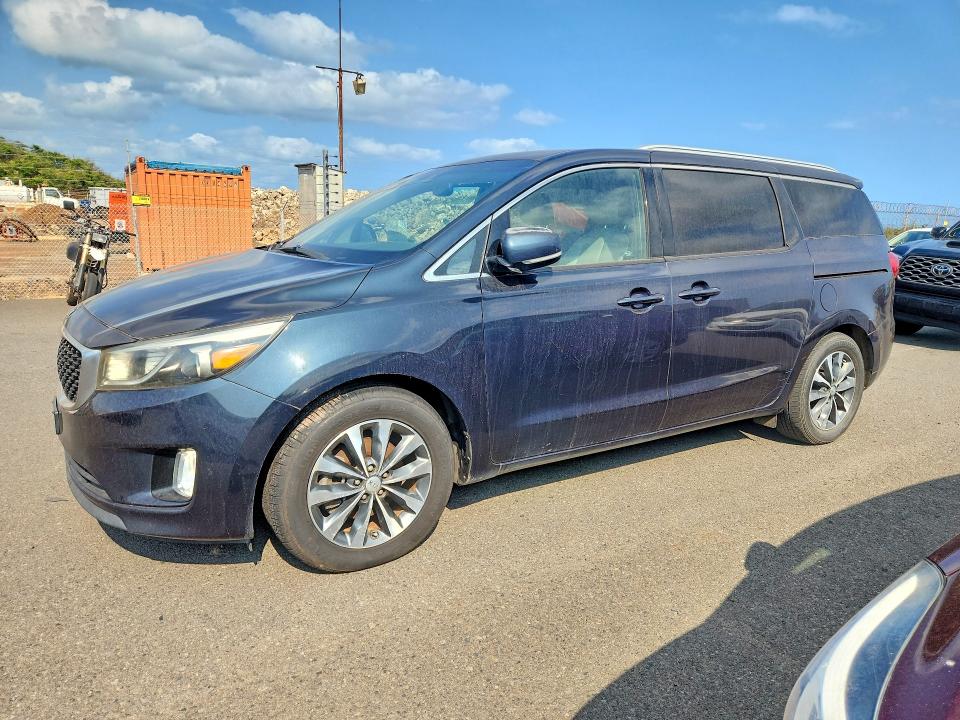 2016 Kia SEDONA VIN KNDMC5C12G6169762 COPART salvage auction — MECHANICAL, HI - CERTIFICATE OF TITLE (P), sold $750 on 2026-07-06 (photo 1)