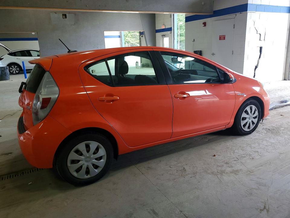 2012 Toyota Prius VIN JTDKDTB35C1023083 COPART salvage auction — FRONT END, Va - Cert Of Title - Salvage, sold $700 on 2026-07-02 (photo 3)