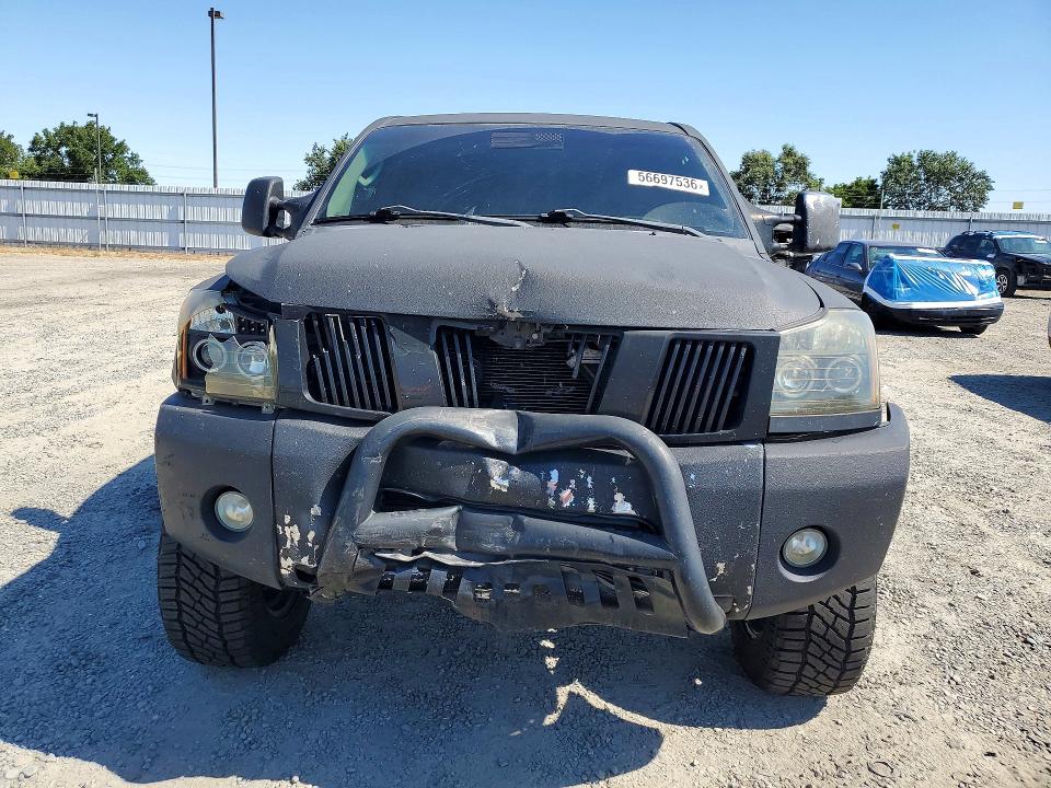 2004 Nissan TITAN VIN 1N6AA07B34N509871 COPART salvage auction — FRONT END, Ca - Salvage Certificate, sold $1,300 on 2026-07-09 (photo 5)