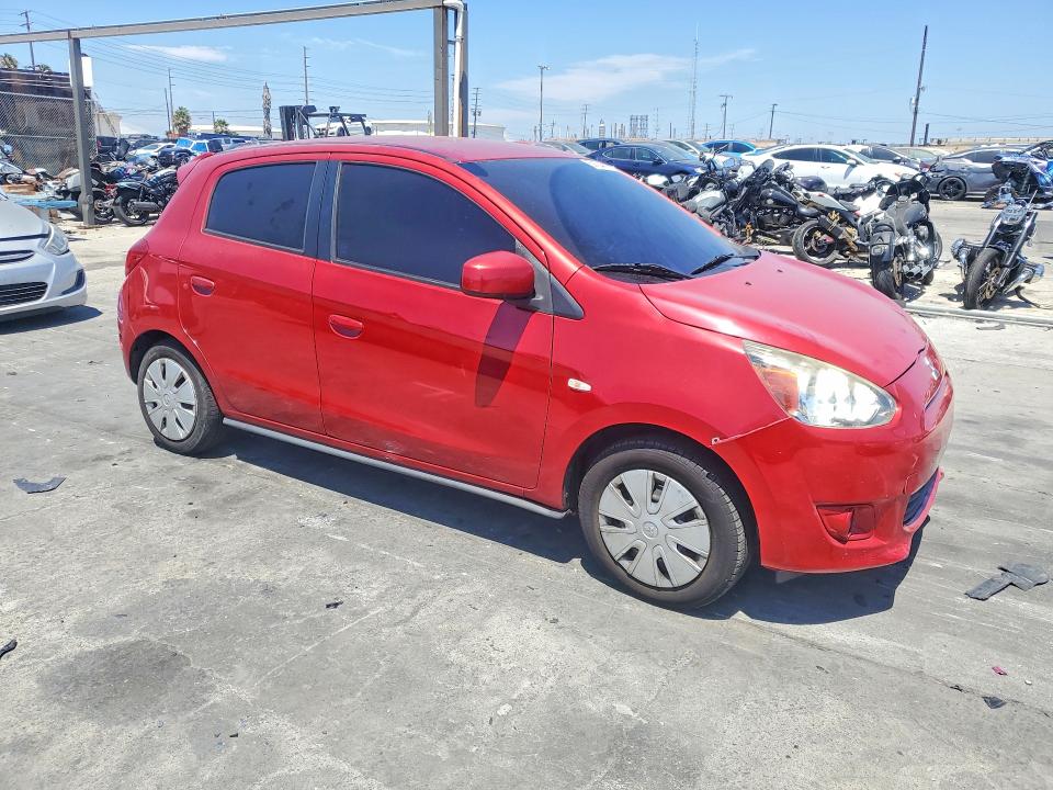 2015 Mitsubishi Mirage VIN ML32A3HJ8FH032132 COPART salvage auction — SIDE, Ca - Salvage Certificate, sold $650 on 2026-07-15 (photo 4)