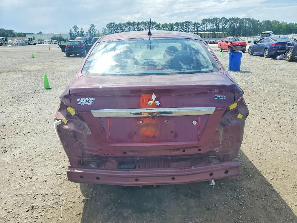 2020 Mitsubishi VIN ML32F4FJ8LHF06640 COPART salvage auction — REAR END, Nc - Salvage Certificate Of Title, sold $2,000 on 2026-07-13 (photo 6)