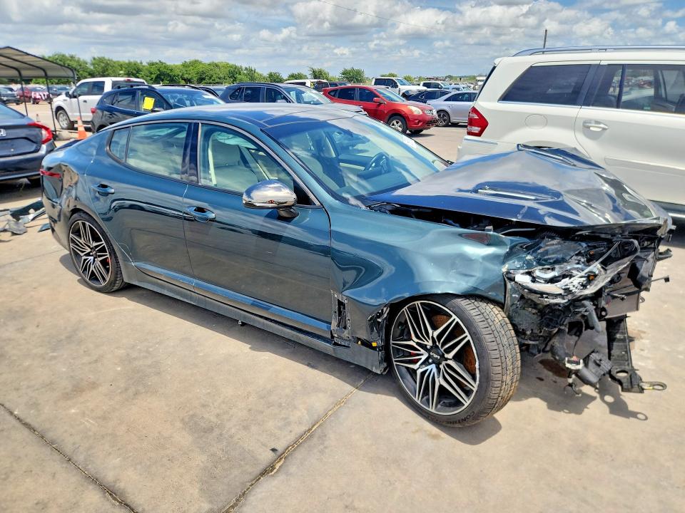 2022 Kia Stinger VIN KNAE45LC3N6119837 COPART salvage auction — FRONT END, TX - SALVAGE VEHICLE TITLE, sold $175 on 2026-07-30 (photo 4)