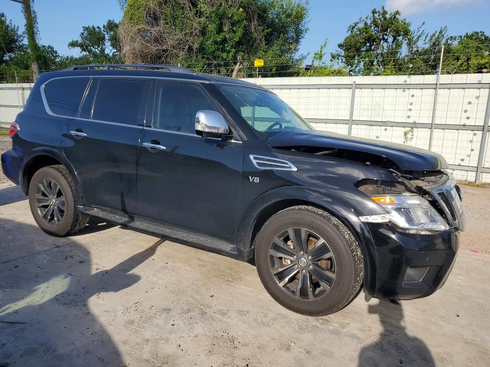2019 Nissan Armada VIN JN8AY2NF6K9352606 COPART salvage auction — FRONT END, Tx - Salvage Vehicle Title, sold $625 on 2026-07-28 (photo 4)