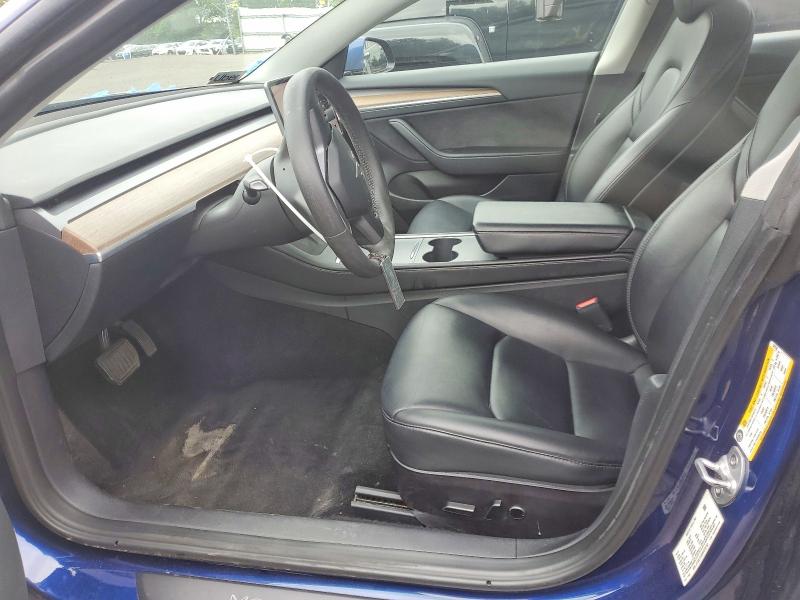 2022 Tesla Model 3 VIN 5YJ3E1EA5NF370150 COPART salvage auction — FRONT END, Or - Certificate Of Title, sold $8,300 on 2026-07-06 (photo 7)