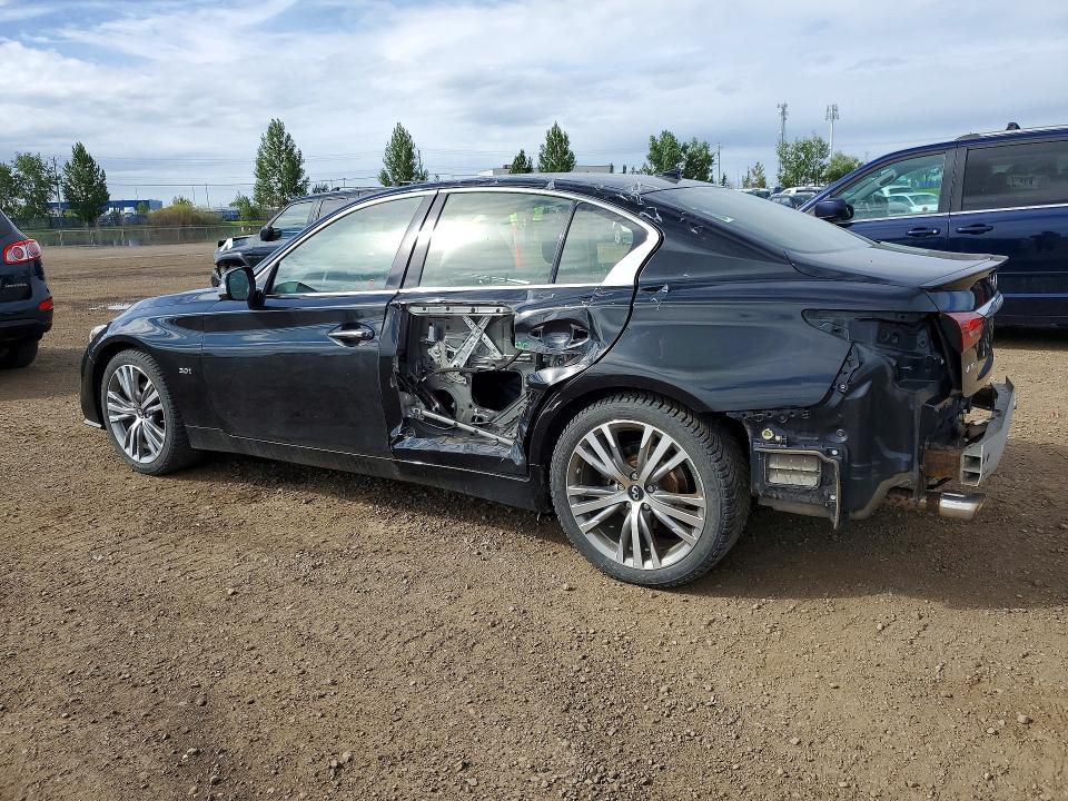 2018 Infiniti Q50 VIN JN1EV7AR6JM611709 COPART salvage auction — REAR END, Ab - Bos - Salvage, sold $3,850 on 2026-07-21 (photo 2)
