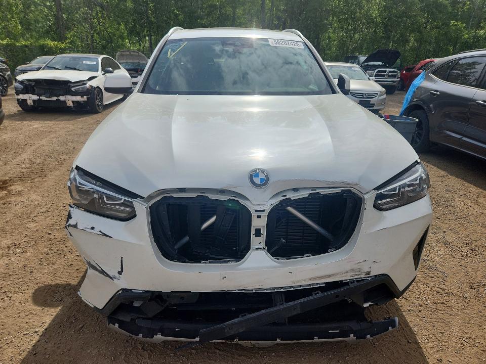 2023 BMW X3 VIN 5UX53DP09P9R93917 COPART salvage auction — FRONT END, On - Permit No Brand - Unfit, sold $17,100 on 2026-07-28 (photo 5)