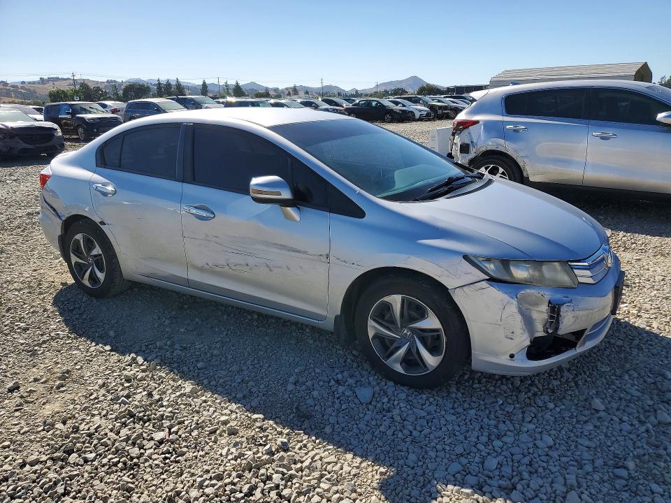 2012 Honda Civic VIN JHMFB4F35CS003478 COPART salvage auction — FRONT END, Sc - Salvage Title, sold $775 on 2026-07-14 (photo 4)