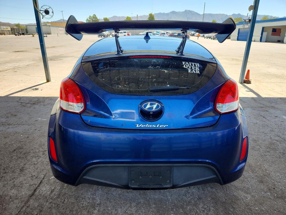 2017 Hyundai Veloster VIN KMHTC6AD4HU311553 COPART salvage auction — MINOR DENT/SCRATCHES, Nm - Cert Of Title-Salvage, sold $2,000 on 2026-07-06 (photo 6)