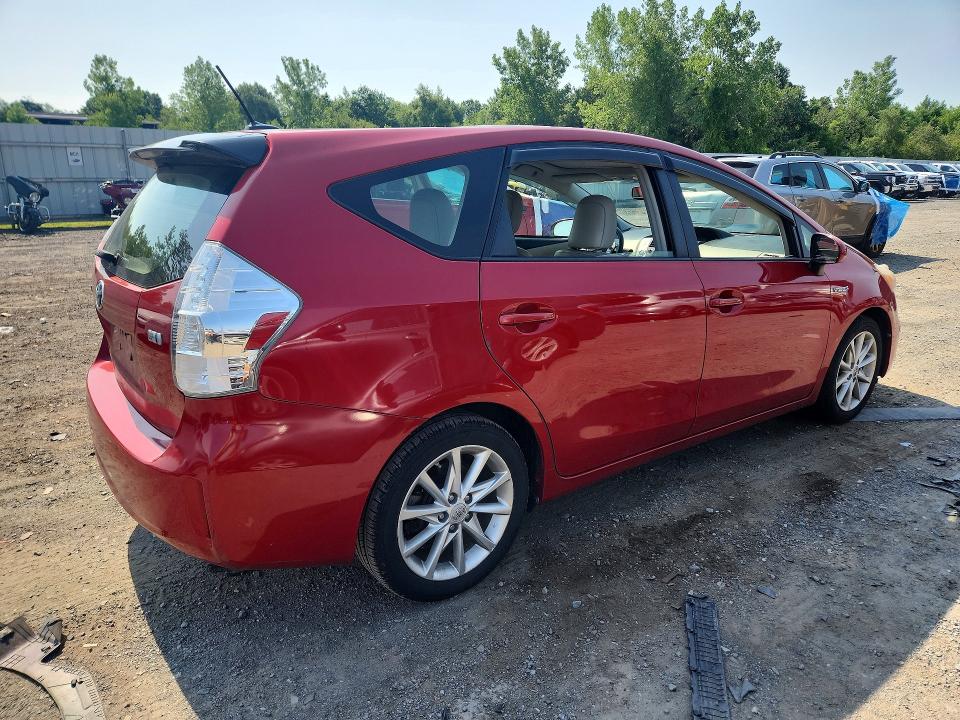 2012 Toyota Prius v VIN JTDZN3EU4C3042549 COPART salvage auction — SIDE, MA - CERT OF TITLE-RECONSTRCTD COLL, sold $125 on 2026-07-22 (photo 3)