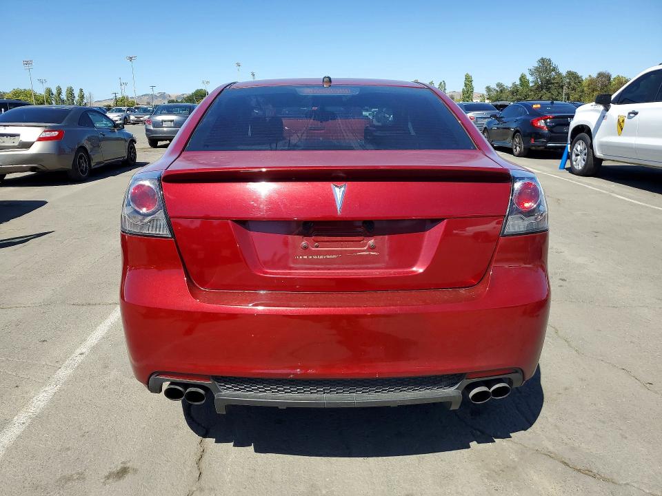 2009 Pontiac G8 VIN 6G2EC57Y19L192389 COPART salvage auction — FRONT END, Ca - Salvage Certificate, sold $7,700 on 2026-07-10 (photo 6)