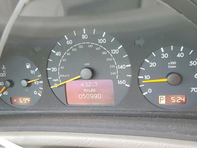 2001 Mercedes-benz Clk-class VIN WDBLK65G61T074893 COPART salvage auction — WATER/FLOOD, Ct - Cert Of Title-Flood Salvage, sold $525 on 2026-07-21 (photo 9)