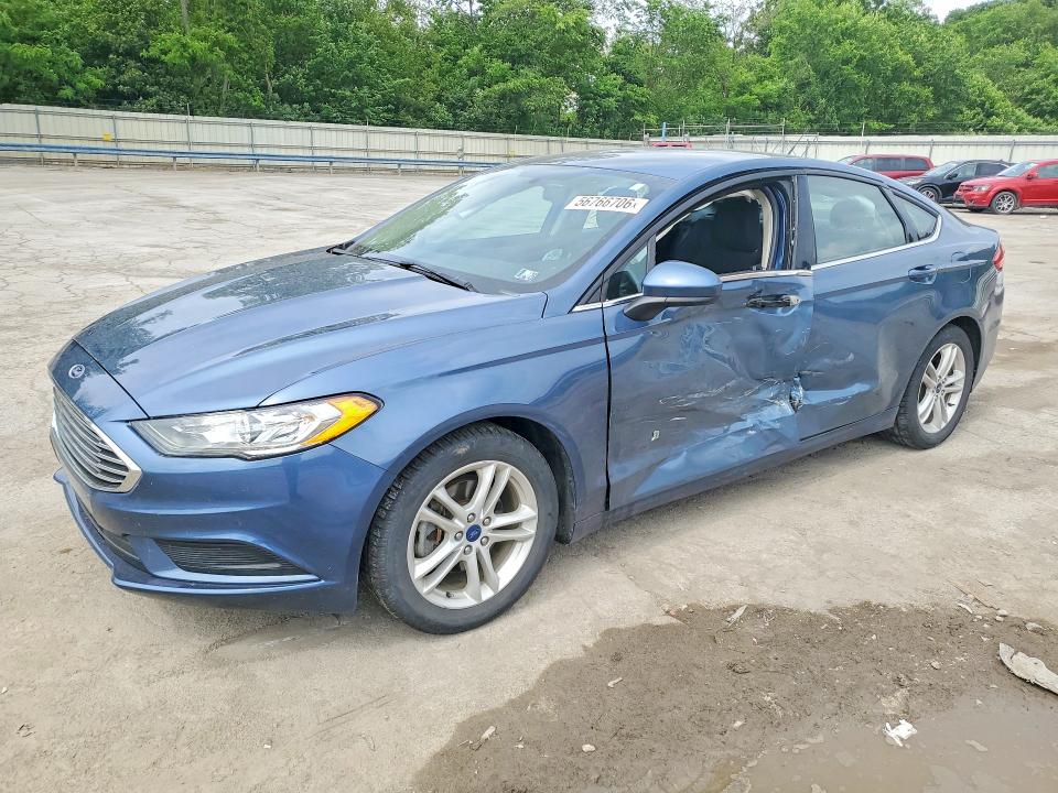 2018 Ford Fusion VIN 3FA6P0LU3JR145481 COPART salvage auction — SIDE, Pa - Certificate Of Salvage, sold $3,050 on 2026-07-02 (photo 1)