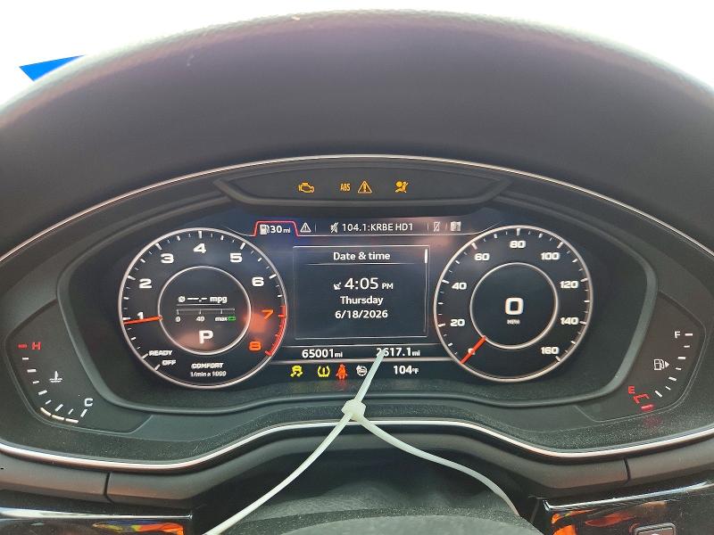 2019 Audi VIN WAUENCF52KA057323 COPART salvage auction — FRONT END, Tx - Salvage Vehicle Title, sold $8,200 on 2026-07-31 (photo 9)