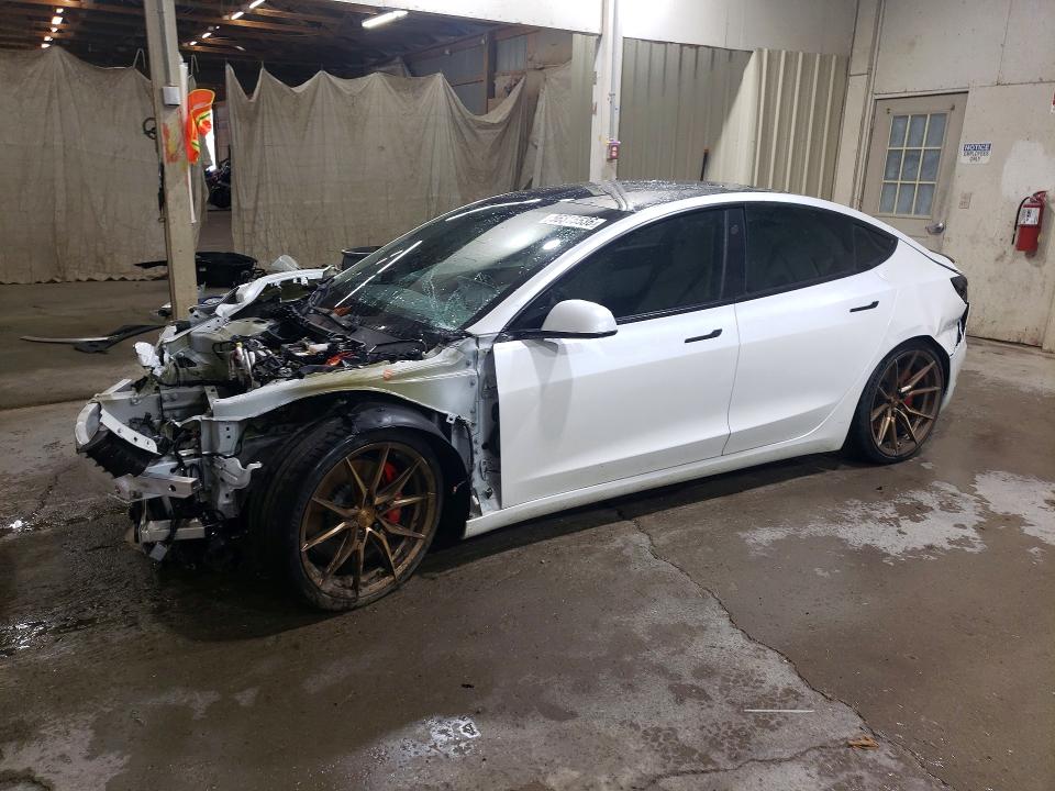 2020 Tesla Model 3 VIN 5YJ3E1EC9LF624800 — COPART salvage auction photo