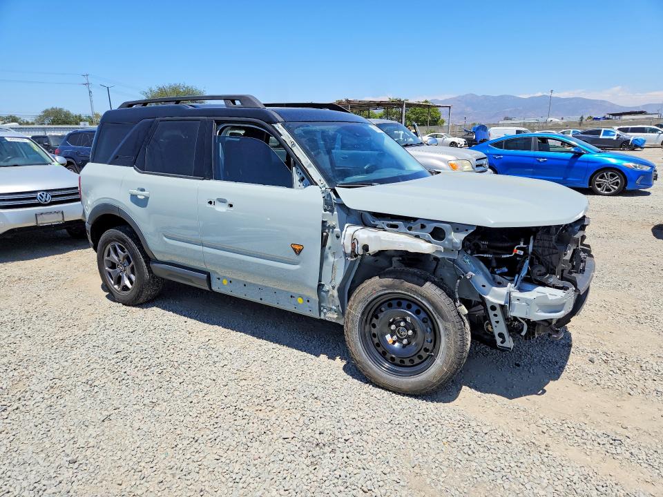 2023 Ford Bronco VIN 3FMCR9D92PRD02623 COPART salvage auction — FRONT END, Ca - Salvage Certificate, sold $8,400 on 2026-07-02 (photo 4)