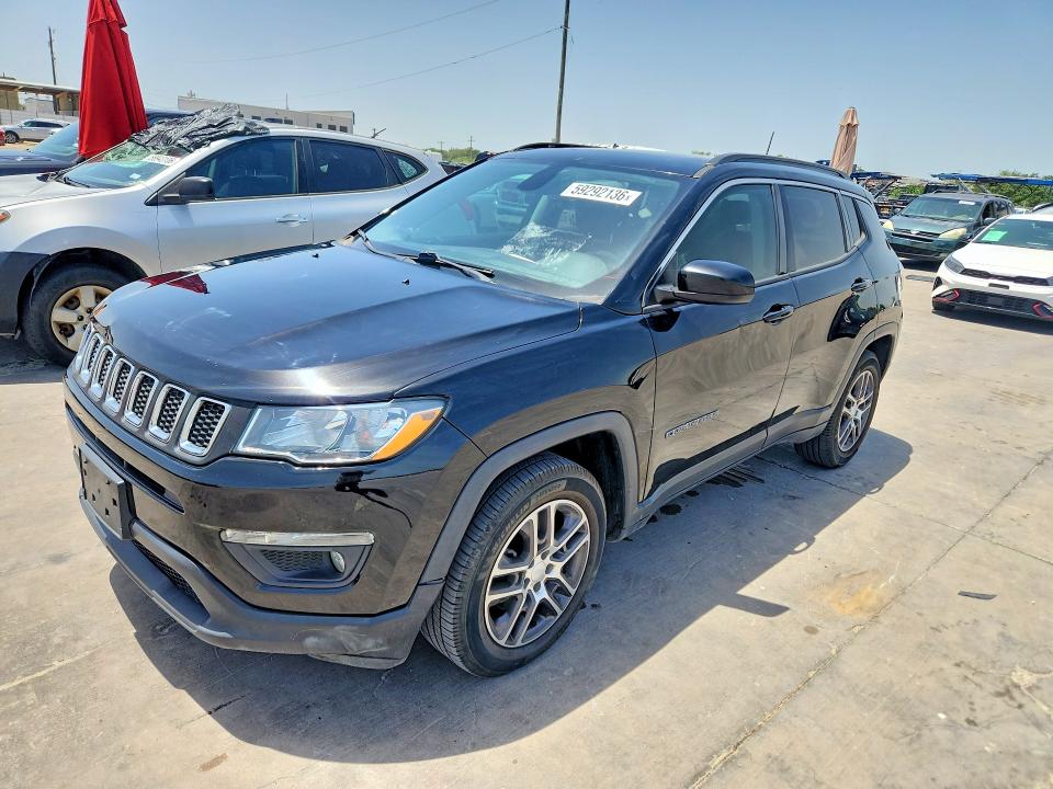 2020 Jeep Compass VIN 3C4NJCBB7LT144395 COPART salvage auction — NORMAL WEAR, Tx - Certificate Of Title (P), sold $2,200 on 2026-07-09 (photo 1)