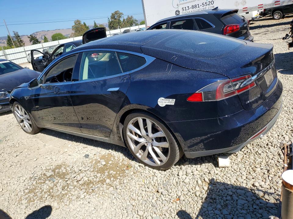 2013 Tesla Model s VIN 5YJSA1AC7DFP10217 COPART salvage auction — FRONT END, Ca - Salvage Certificate, sold $1,900 on 2026-07-07 (photo 2)
