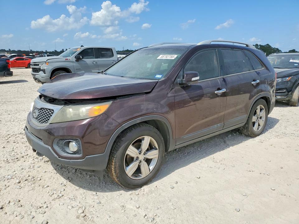 2012 Kia Sorento VIN 5XYKU4A24CG205646 COPART salvage auction — FRONT END, Tx - Certificate Of Title, sold $600 on 2026-07-07 (photo 1)