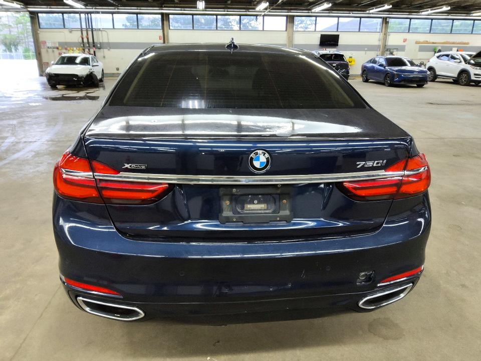 2016 BMW 7 series VIN WBA7F2C53GG418261 COPART salvage auction — HAIL, Il - Certificate Of Title, sold $3,650 on 2026-07-28 (photo 6)