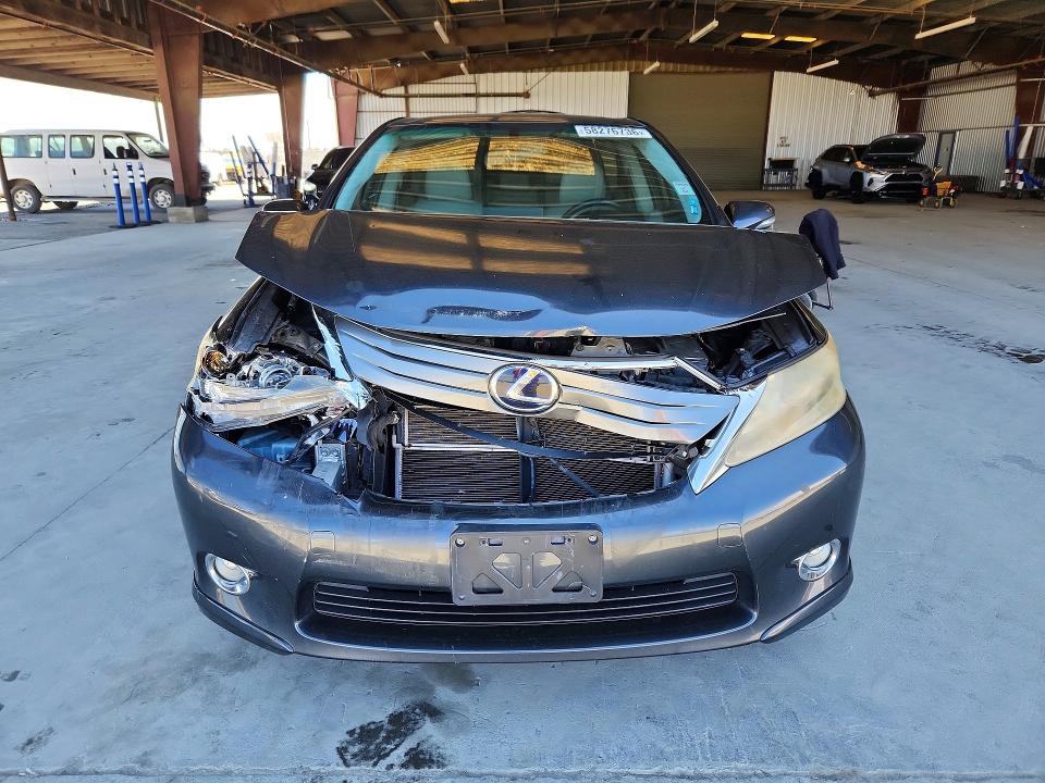 2010 Lexus Hs 250h VIN JTHBB1BA2A2035996 COPART salvage auction — FRONT END, Ca - Salvage Certificate, sold $550 on 2026-07-02 (photo 5)
