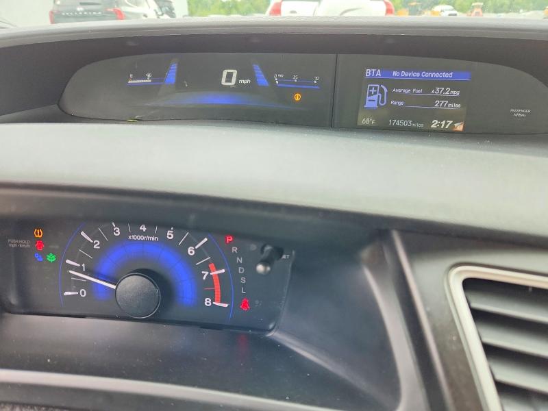 2014 Honda VIN 19XFB2F51EE216845 COPART salvage auction — SIDE, Oh - Cert Of Title-Salvage, sold $675 on 2026-07-02 (photo 9)
