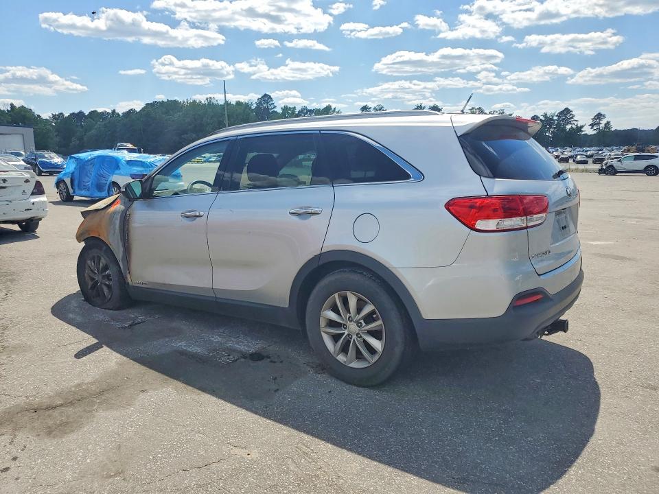 2017 Kia Sorento VIN 5XYPGDA50HG291780 COPART salvage auction — ENGINE BURN, Nc - Salvage Certificate Of Title, sold $375 on 2026-07-16 (photo 2)