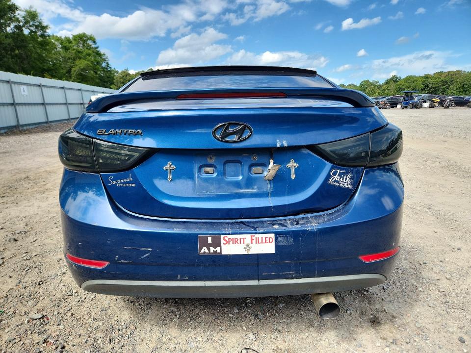 2016 Hyundai VIN KMHDH4AE0GU484259 COPART salvage auction — FRONT END, GA - CERT OF TITLE-SALVAGE, sold $1,350 on 2026-07-27 (photo 6)